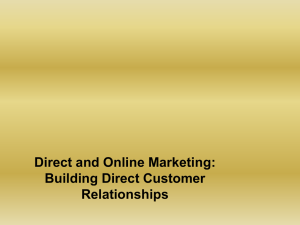 direct and online marketing ppt