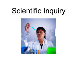 Scientific Inquiry Powerpoint from Today