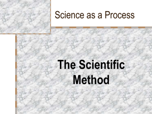 Science as a Process - Ohio County Schools