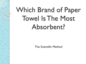 Which Brand of Paper Towel Is The Most Absorbant?