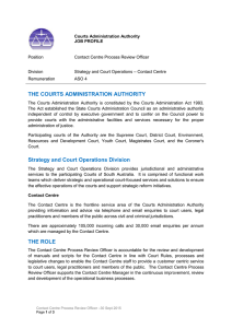 the courts administration authority