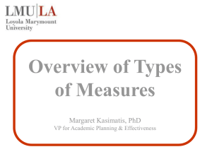 Overview of Assessment Measures-LMU