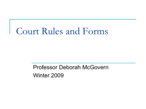Rules of Procedure and Forms