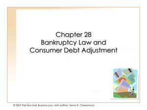 Chapter 028 - Bankruptcy & Reorganization
