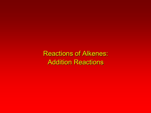 Reactions of Alkenes