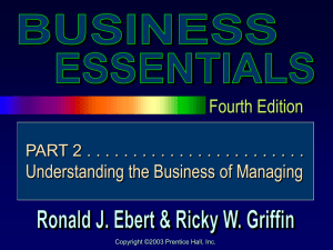 Organizing the Business Enterprise