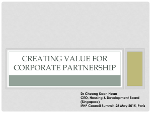 Creating Values for Corporate Partnership