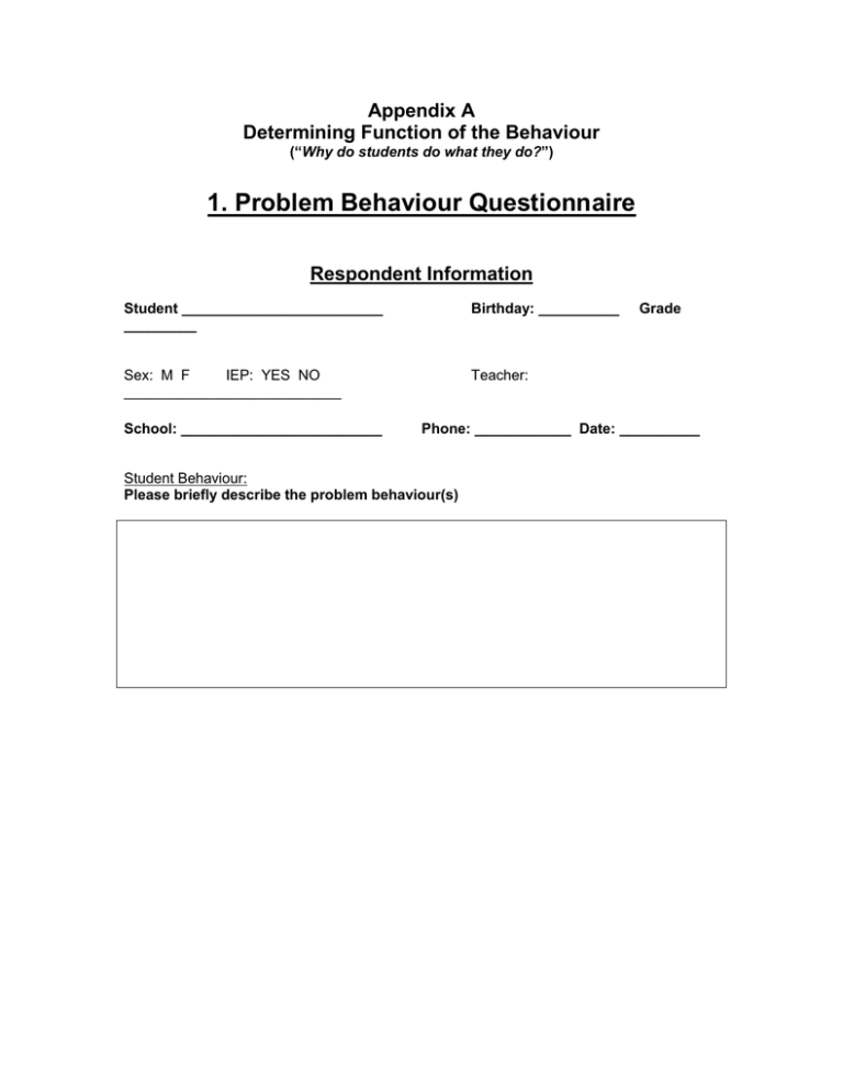 problem-behaviour-questionnaire