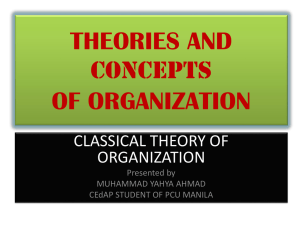 Classical Theory