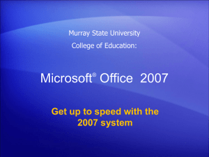 Microsoft® Office Training