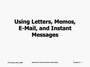 Working With Letters, Memos, and E