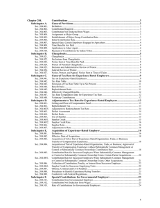 Texas Unemployment Compensation Act Chapter 204