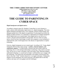 Guide to Parenting in Cyber Space