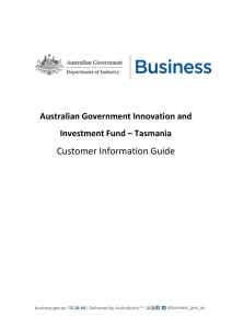 Australian Government Innovation and Investment