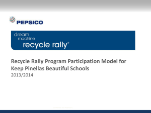 Recycle Rally Program - Keep Pinellas Beautiful