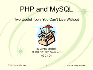 MySQL + PHP