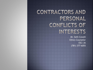 Conflicts of Interests: Case Studies in Ethical Failures