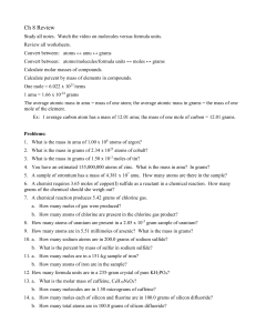 Ch 8 Review problems