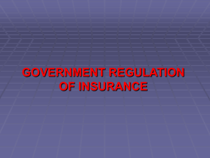 government regulation of insurance