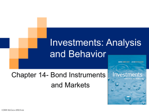 Chapter 14 Bond Instrument and Market