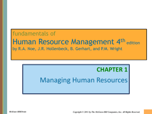 Chapter 001 Managing Human Resources