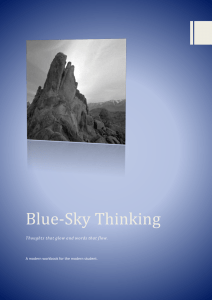 Blue-Sky Thinking
