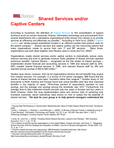 Shared Services or Captive Centers