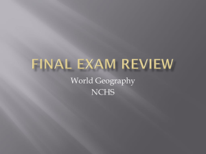 Final Exam Review