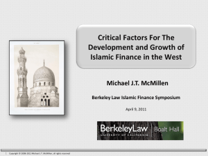 Critical Factors for the Development and Growth of Islamic Finance