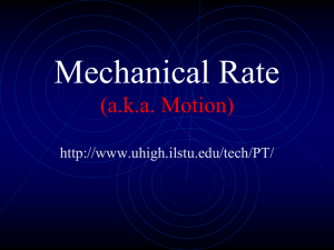 Mechanical Rate (Motion)