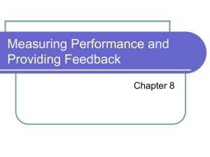 Measuring Performance and Providing Feedback