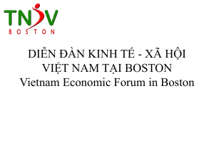Vietnam * Competitive Ranking by the World Economics Forum