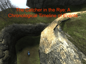Catcher in the Rye: Timeline (PowerPoint)