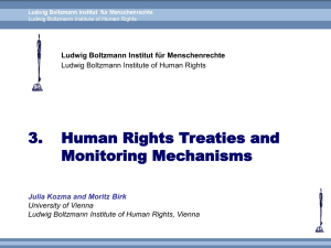 Vorlesung WS 10_Human Rights Treaties and Monitoring