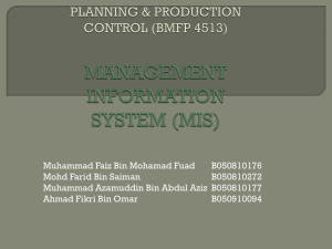 management information system (mis)