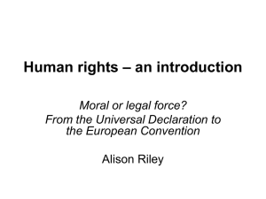Diritti Umani – Human Beings / Human Rights