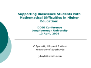 Jim Boyle's Presentation - Loughborough University