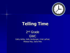 Telling Time - Salem City Schools