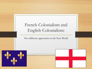 French Colonialism and English Colonialism
