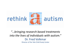 Rethink Autism - Dr. Fred Volkmar