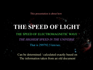 Speed of Light