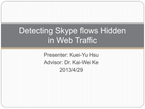 Detection of Skype flows in Web traffic