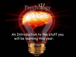 Introduction To Psychology Notes (Research Methods)