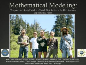 Mothematical Modeling - Oregon State University