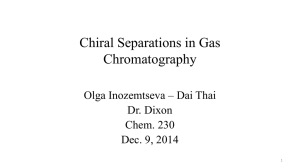 Chiral Separations in Gas Chromatography