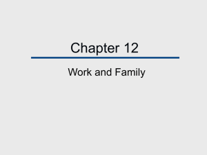 Chapter 14, Work and Family