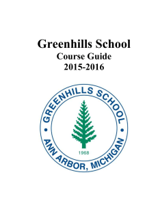 Table of Contents - Greenhills School