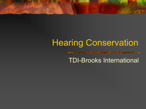 TDI Hearing Conservation