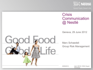 Social media @ Nestlé