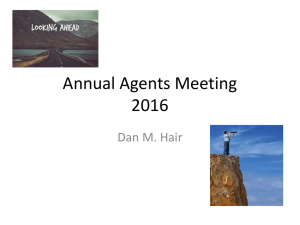 Annual Agents Meeting 2016 - Workers Compensation Fund
